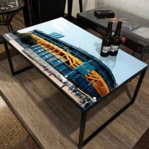 Mesa Ratona Rectangular - Bombonera (con vidrio)
